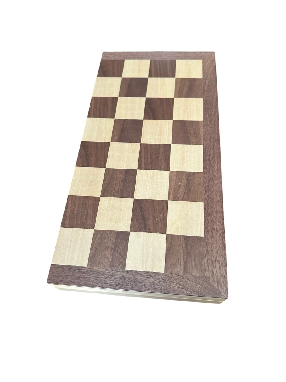 CHESS ARMORY 15” Foldable Wooden Chess Set in Light Dark Brown - Picture 6 of 7